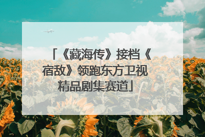 《藏海传》接档《宿敌》领跑东方卫视精品剧集赛道