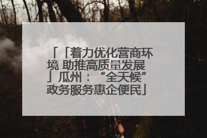 「着力优化营商环境 助推高质量发展」瓜州：“全天候”政务服务惠企便民