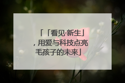 「看见·新生」，用爱与科技点亮毛孩子的未来