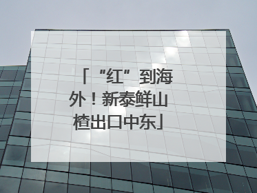 “红”到海外！新泰鲜山楂出口中东