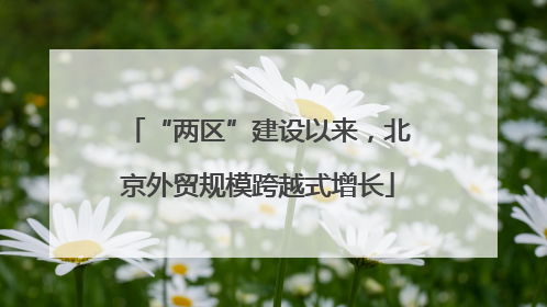 “两区”建设以来，北京外贸规模跨越式增长