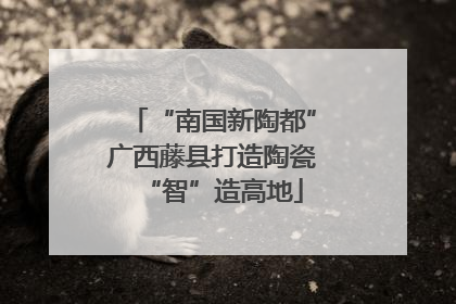 “南国新陶都”广西藤县打造陶瓷“智”造高地
