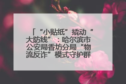 “小贴纸”撬动“大防线”：哈尔滨市公安局香坊分局“物流反诈”模式守护群众“钱袋子”
