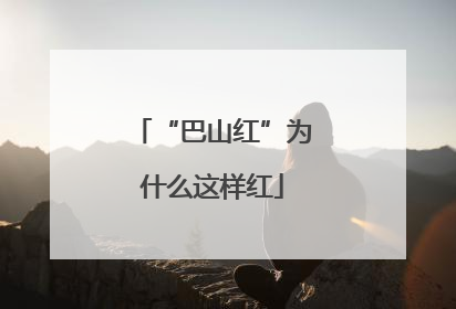 “巴山红”为什么这样红