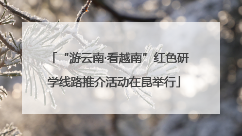 “游云南·看越南”红色研学线路推介活动在昆举行