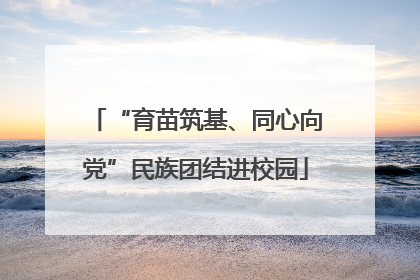 “育苗筑基、同心向党”民族团结进校园