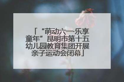 “萌动六一·乐享童年”昆明市第十五幼儿园教育集团开展亲子运动会闭幕