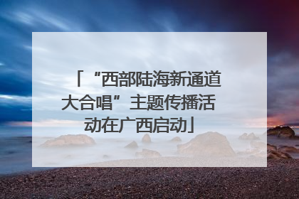 “西部陆海新通道大合唱”主题传播活动在广西启动