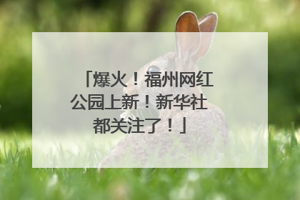 爆火！福州网红公园上新！新华社都关注了！