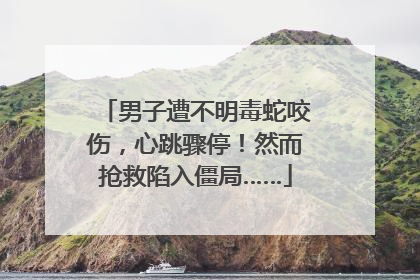 男子遭不明毒蛇咬伤，心跳骤停！然而抢救陷入僵局……