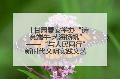 甘肃秦安举办“诗意端午·艺海扬帆”——“与人民同行”新时代文明实践文艺志愿服务活动