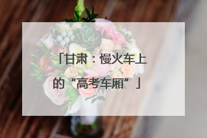 甘肃：慢火车上的“高考车厢”