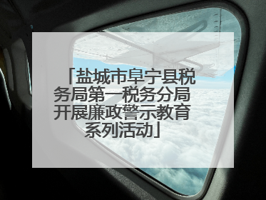 盐城市阜宁县税务局第一税务分局开展廉政警示教育系列活动