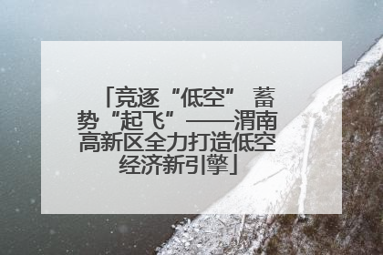 竞逐“低空” 蓄势“起飞”——渭南高新区全力打造低空经济新引擎