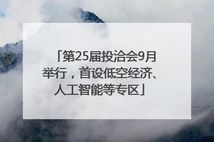 第25届投洽会9月举行，首设低空经济、人工智能等专区