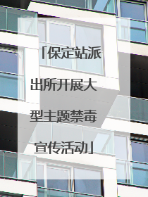 保定站派出所开展大型主题禁毒宣传活动
