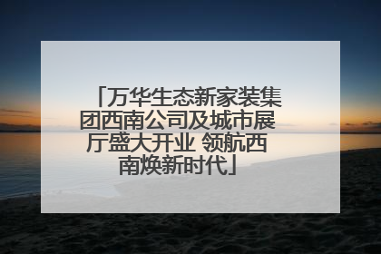 万华生态新家装集团西南公司及城市展厅盛大开业 领航西南焕新时代