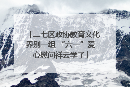 二七区政协教育文化界别一组 “六一”爱心慰问祥云学子