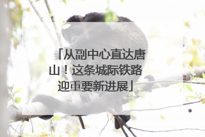 从副中心直达唐山！这条城际铁路迎重要新进展