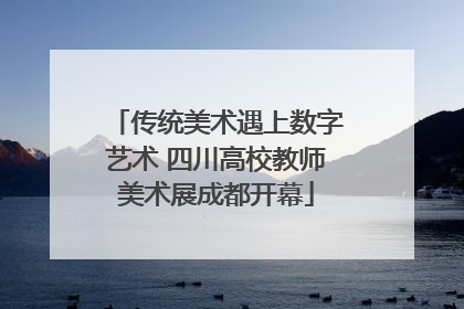 传统美术遇上数字艺术 四川高校教师美术展成都开幕