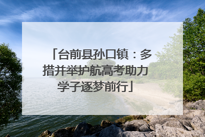 台前县孙口镇：多措并举护航高考助力学子逐梦前行
