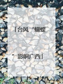 台风“蝴蝶”影响广西