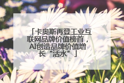 卡奥斯再登工业互联网品牌价值榜首，AI创造品牌价值增长“活水”
