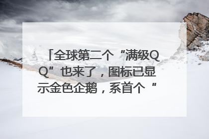 全球第二个“满级QQ”也来了，图标已显示金色企鹅，系首个“满级QQ”的小号