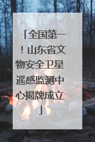 全国第一！山东省文物安全卫星遥感监测中心揭牌成立