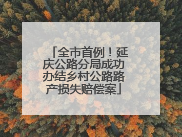 全市首例！延庆公路分局成功办结乡村公路路产损失赔偿案