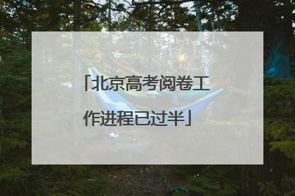 北京高考阅卷工作进程已过半