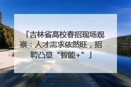 吉林省高校春招现场观察：人才需求依然旺，招聘凸显“智能+”