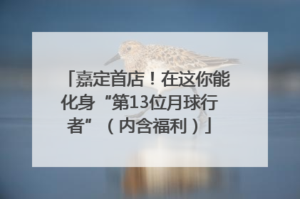 嘉定首店！在这你能化身“第13位月球行者”（内含福利）