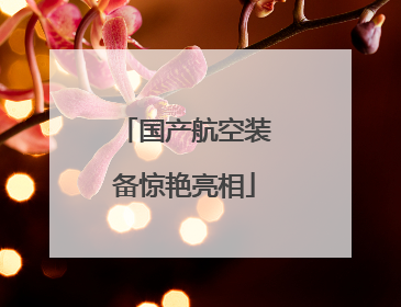 国产航空装备惊艳亮相