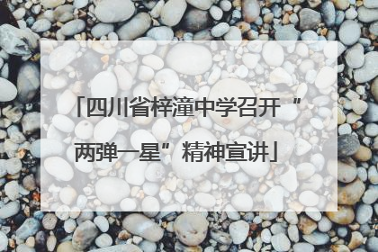 四川省梓潼中学召开“两弹一星”精神宣讲
