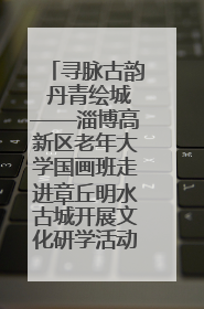 寻脉古韵 丹青绘城——淄博高新区老年大学国画班走进章丘明水古城开展文化研学活动