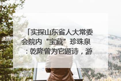 实探山东省人大常委会院内“宝藏”珍珠泉：乾隆曾为它题诗，游客无需预约免费游览