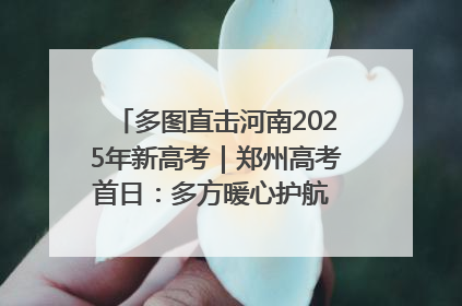 多图直击河南2025年新高考｜郑州高考首日：多方暖心护航 助力学子逐梦