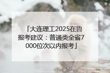 大连理工2025在鲁报考建议：普通类全省7000位次以内报考