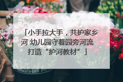 小手拉大手，共护家乡河 幼儿园守着园旁河流打造“护河教材”