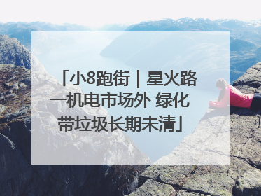 小8跑街｜星火路一机电市场外 绿化带垃圾长期未清