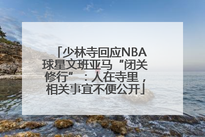 少林寺回应NBA球星文班亚马“闭关修行”：人在寺里，相关事宜不便公开