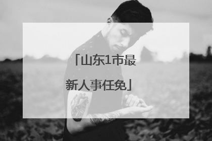 山东1市最新人事任免