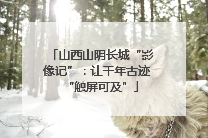 山西山阴长城“影像记”：让千年古迹“触屏可及”