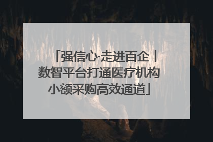 强信心·走进百企丨数智平台打通医疗机构小额采购高效通道