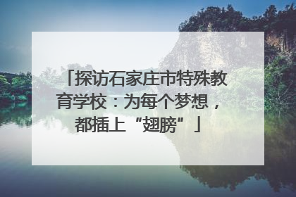 探访石家庄市特殊教育学校：为每个梦想，都插上“翅膀”