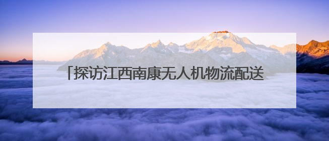 探访江西南康无人机物流配送 农产品十分钟“飞出”深山