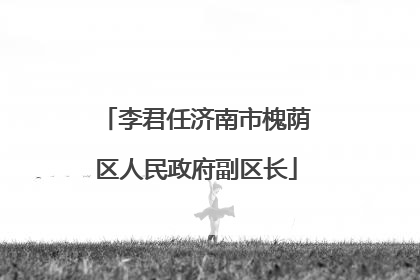 李君任济南市槐荫区人民政府副区长