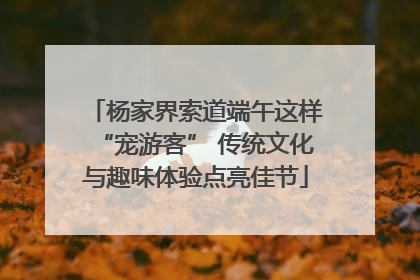 杨家界索道端午这样“宠游客” 传统文化与趣味体验点亮佳节