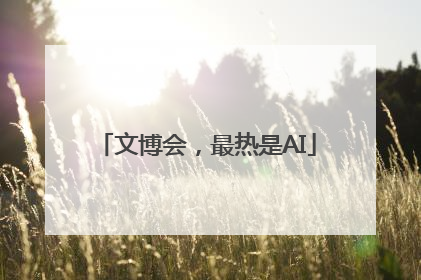 文博会，最热是AI
